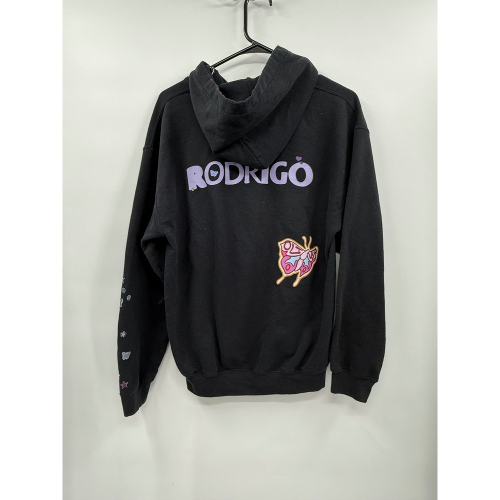 Olivia Rodrigo M Sour Tour Hoodie Unisex Black Graphic Butterfly Music Merch